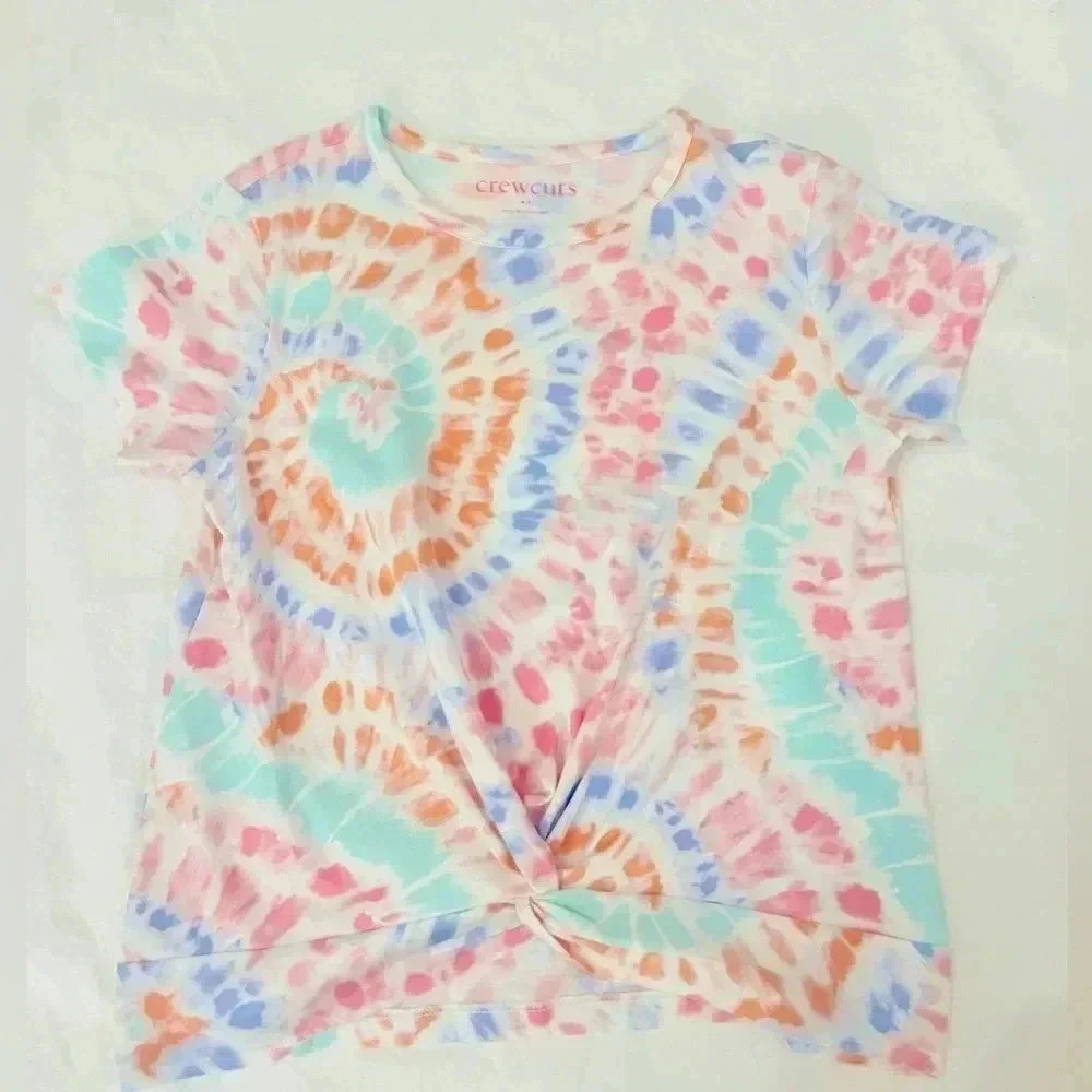 Girls Crewcuts tie-dyed tee